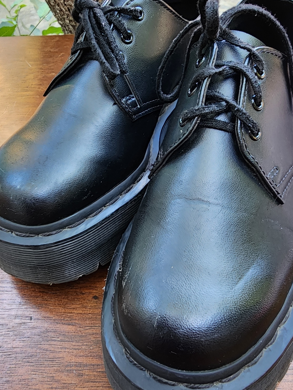 Dr. Martens Vegan 1461 Mono All Black 3 Eye Oxford Shoes